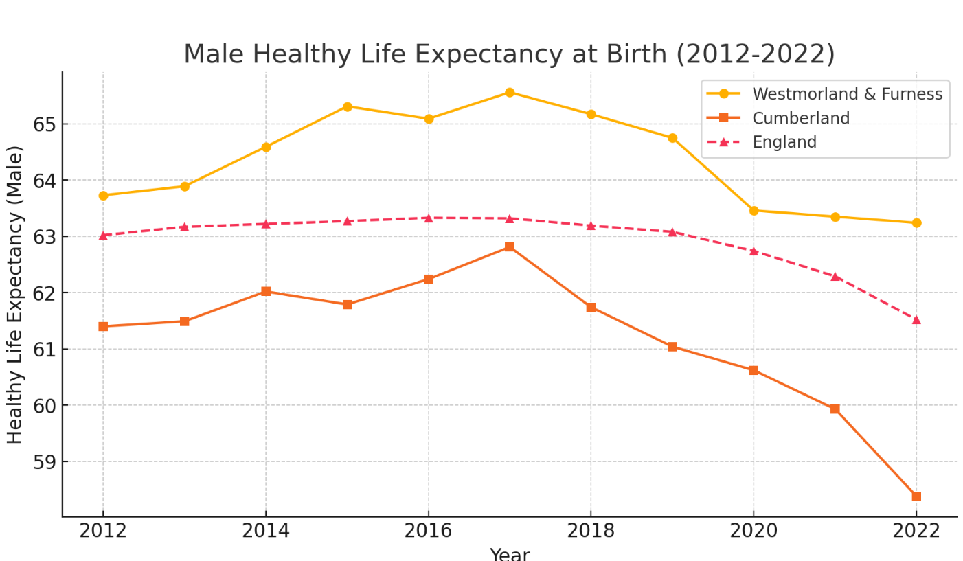 Male Life Expectancy Graph