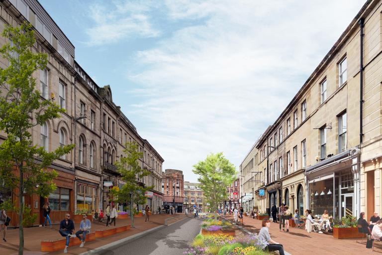 Artist impression of the proposed changes to Devonshire Street