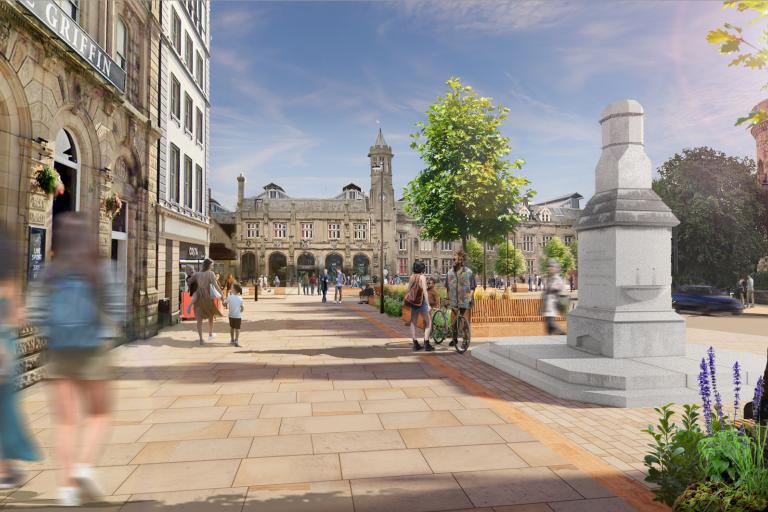 image of the Carlisle Station Gateway project once the work has been completed
