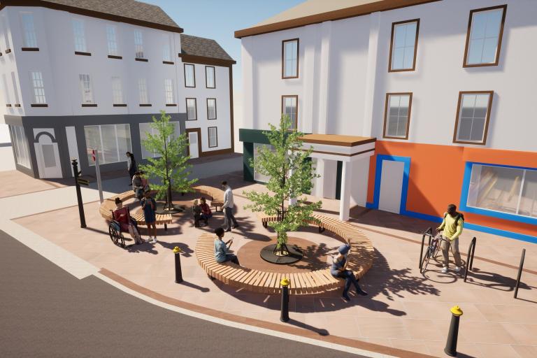 Artist's impression of Duke Street after work has been completed