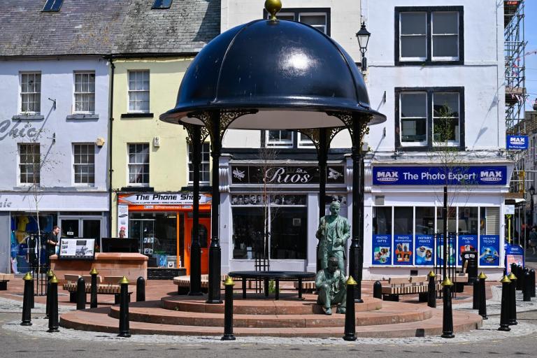 Market place after work has been completed