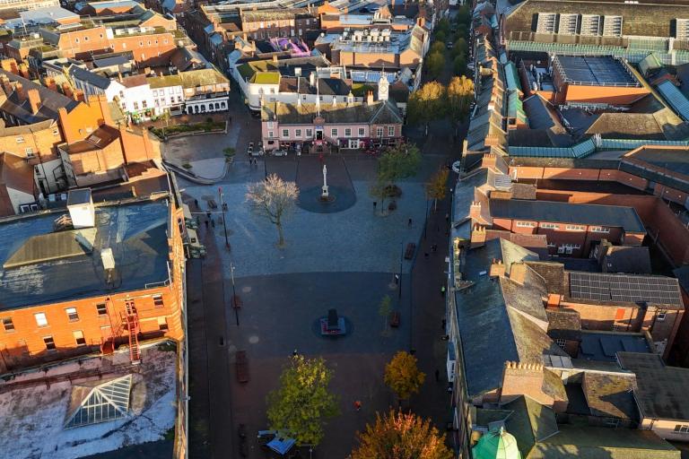 Aerial view of Greenmarket and Market Square
