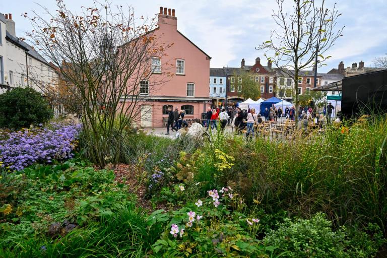 Image of greenery in Carlisle city centre