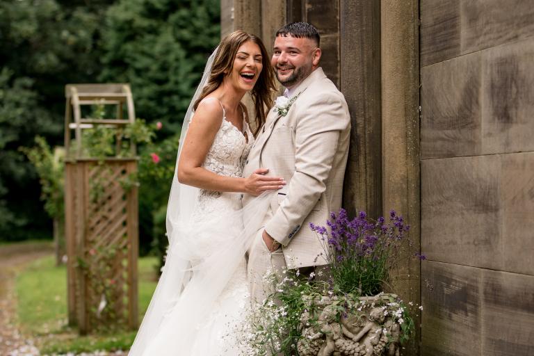 Jess and Ryan Presley at Lady Gilford's House in Carlisle on their wedding day