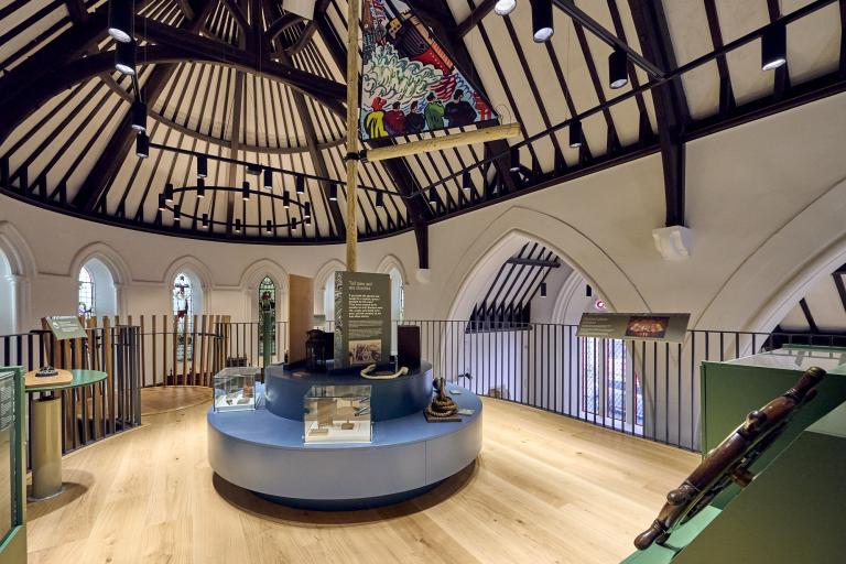 interior shot of the maritime museum