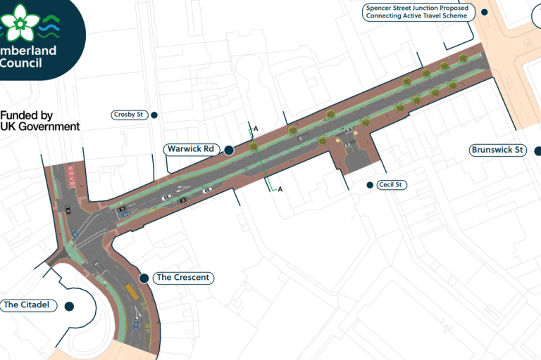 Spencer Street Junction Proposed Connecting Active Travel Scheme