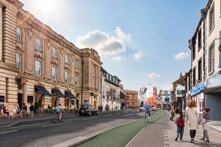 The Crescent and Warwick Road Active Travel
