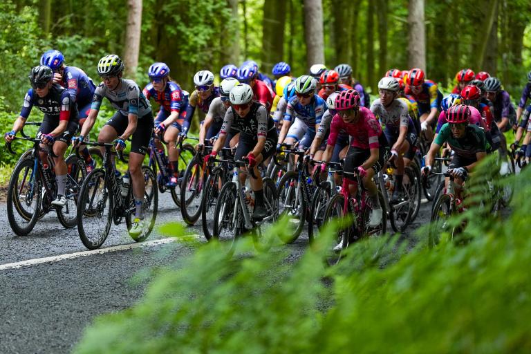 Cyclists racing in the Tour of Britain
