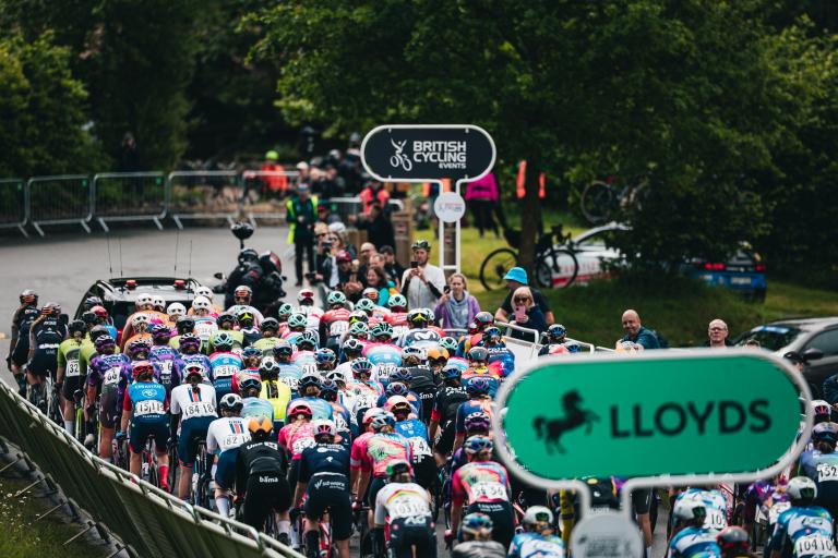 Cyclists racing in the Tour of Britain