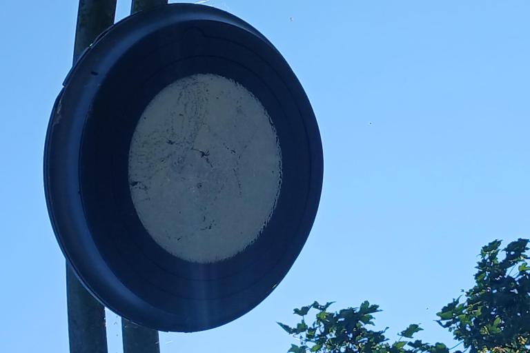 street light damaged