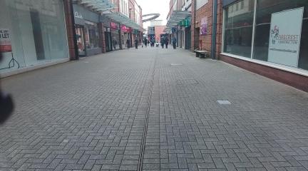 Workington town centre steet cleaning 