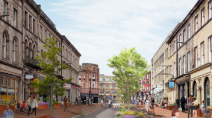 Carlisle artist impression of Devonshire Street and English Street proposals