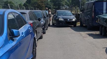 Cars parked together