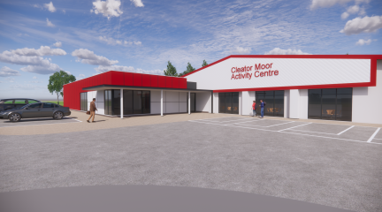 Artists impression of Cleator Moor Activity Centre
