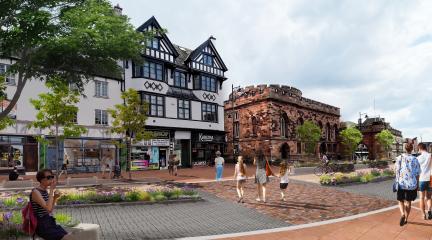 Artist impression of the proposed changes to English Street