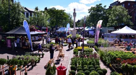 Market in Carlisle city centre