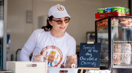 Lumi Constantinescu from Workington makes The Jolly Chimney cakes