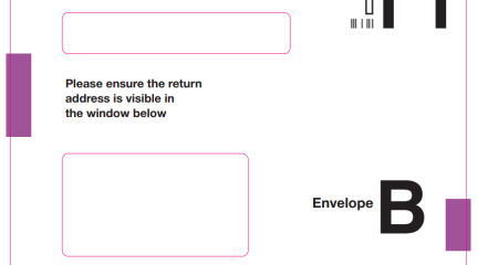 Envelope for a postal vote