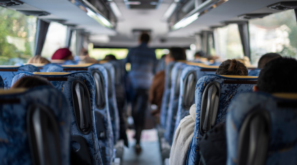 interior of school bus