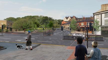 Artist impression of how Ramsay Brow will look when the work is completed