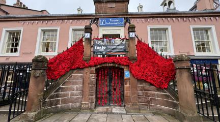Poppy tribute in Carlisle
