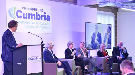 Panelists at the Enterprising Cumbria Summit