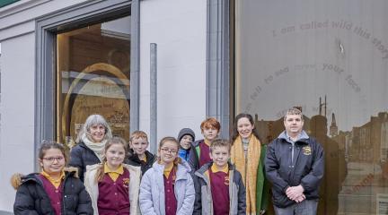 Children involved in the Art Trail.