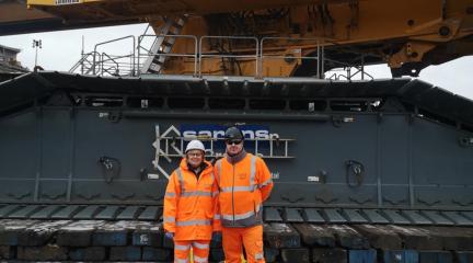Cllr Denise Rollo on the CSLR site 