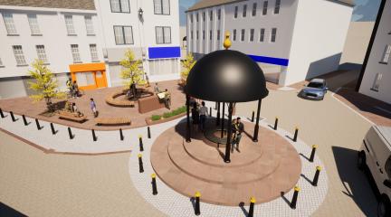 Whitehaven public realm artist impression