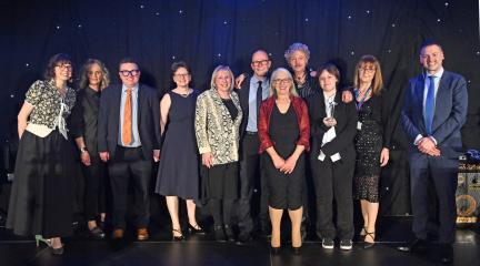 image of Cumbria Rail staff at award ceremony