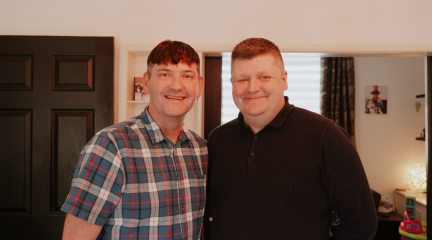 Foster carers Dan and Chris