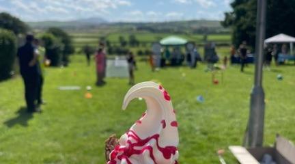 In ice cream cone at an Operation respect event
