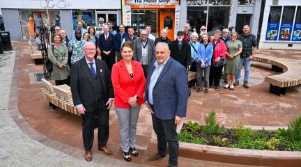 image of official opening of Whitehaven public realm