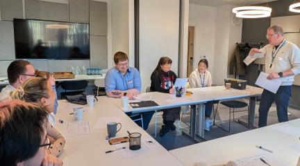 People in an adult learning class