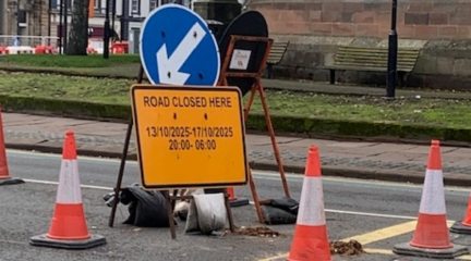 Botchergate road closure