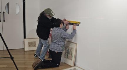 Setting Up The Comic Exhibition at The Beacon