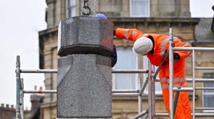 the placing of lawson's monument