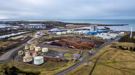aerial view of the Port of Workington