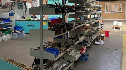 Shelving at rebuild