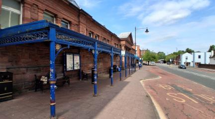 Bus Shelter outside market hall