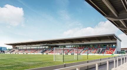 West Stand Pitchside View