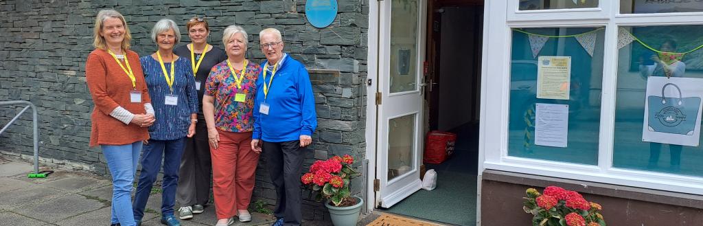 KAFS team outside their home in Keswick 