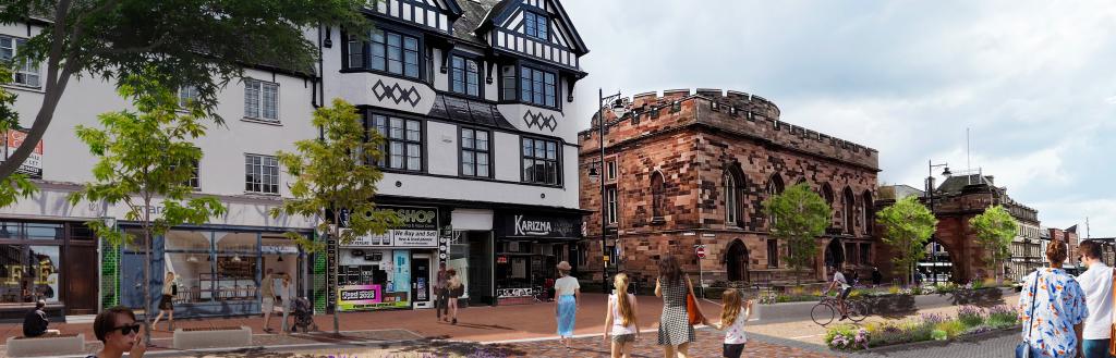 Artist impression of the proposed changes to English Street