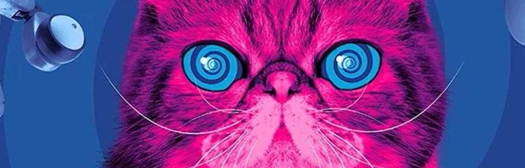 Hypnocat - a pink cat used to promote electricals recycling