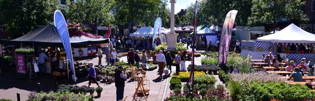 Market in Carlisle city centre