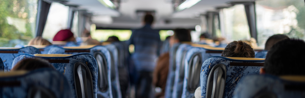 interior of school bus