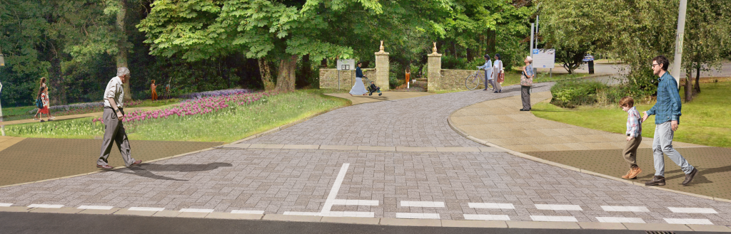 Park End Road entrance artist's impression