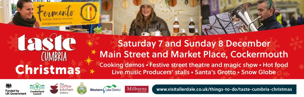 Taste Cumbria Christmas - Saturday 9 and Sunday 10 December