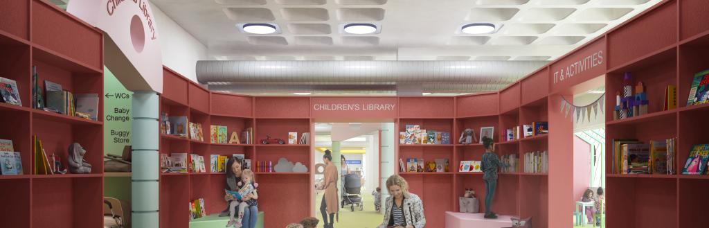Artist impression of Carlisle Library
