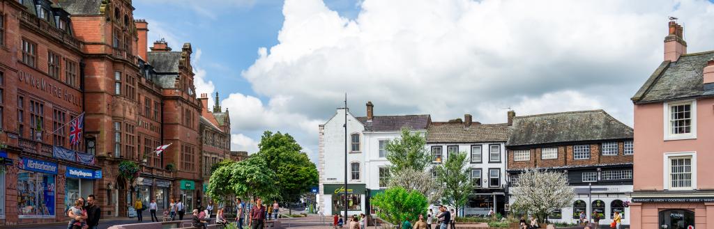 Artist's impression of Carlisle city centre after the regeneration work is complete